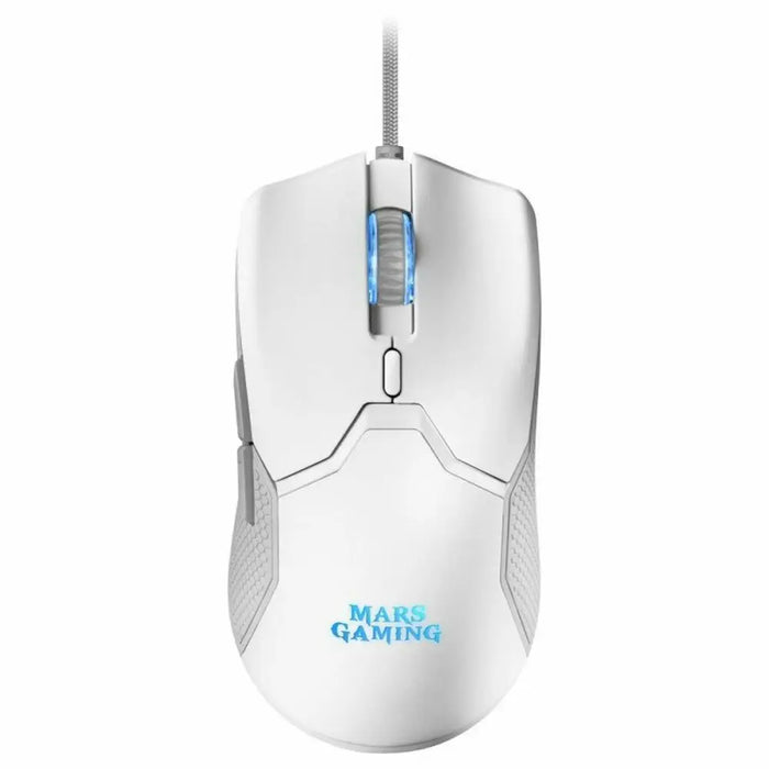 Keyboard with Gaming Mouse Mars Gaming MCPXWES White Spanish Qwerty QWERTY LED RGB - Електроника Периферни и резервни