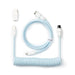 Keychron Coiled Aviator Keyboard Cable - Light Blue - Геймърски аксесоари<<<Геймърска периферия<<<ValiAPI