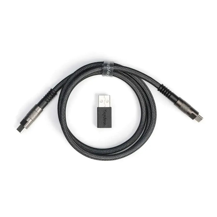 Keychron Double-Sleeved Geek Keyboard Cable - Black - Геймърски аксесоари<<<Геймърска периферия<<<ValiAPI