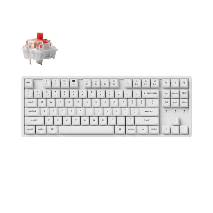 Keychron K8 Pro White K Pro Red RGB Gaming Mechanical Keyboard - Геймърски клавиатури<<<Геймърска