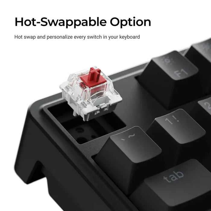 Gaming Mechanical Keyboard Keychron C3 Pro 8K QMK - Super Red Switch, Hot-Swappable, RGB