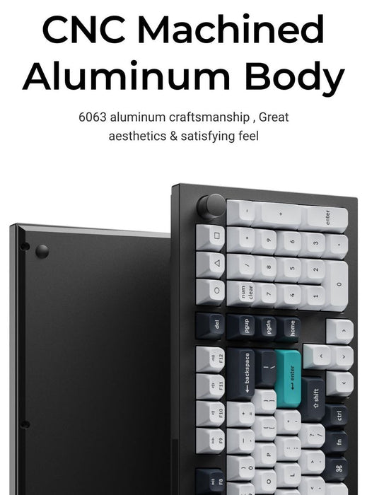 Mechanical keyboard Keychron Q5 Max QMK Carbon Black - Gateron Jupiter Brown