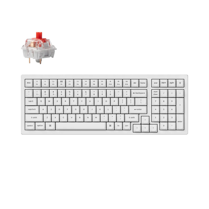 Keychron K4 Pro White K4P-O1 Gaming Mechanical Keyboard