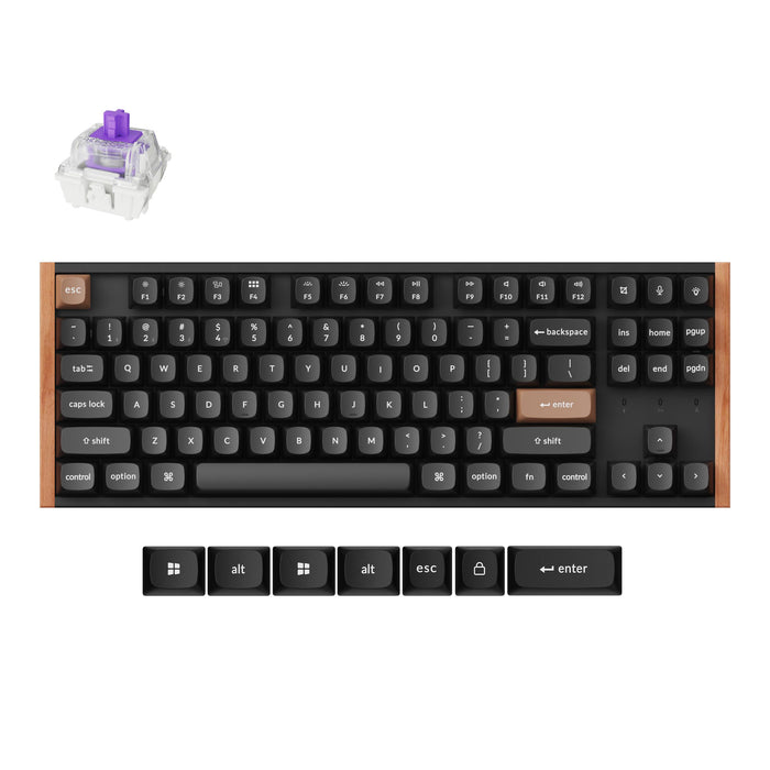 Gaming Mechanical Keyboard Keychron K8 HE Magnetic Switch - Black Special Edition