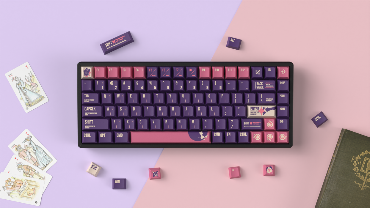 Keychron Cherry Profile Dye-Sub PBT Full Keycap Set - Lunar White