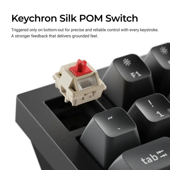 Wireless mechanical keyboard Keychron Q1 Ultra 8K Black - Silk POM Switch Red