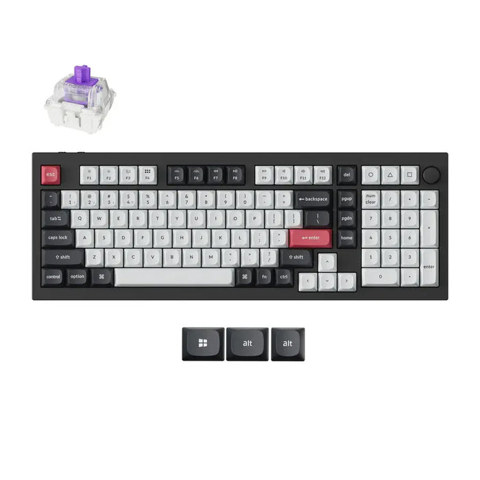 Mechanical keyboard Keychron Q5 HE QMK Carbon Black - Gateron Double-Rail Magnetic Nebula Switch