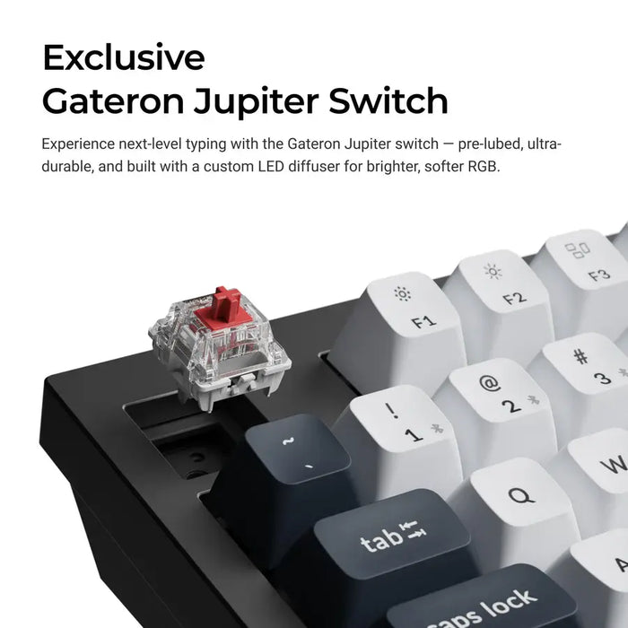 Mechanical keyboard Keychron Q5 Max QMK Carbon Black - Gateron Jupiter Brown