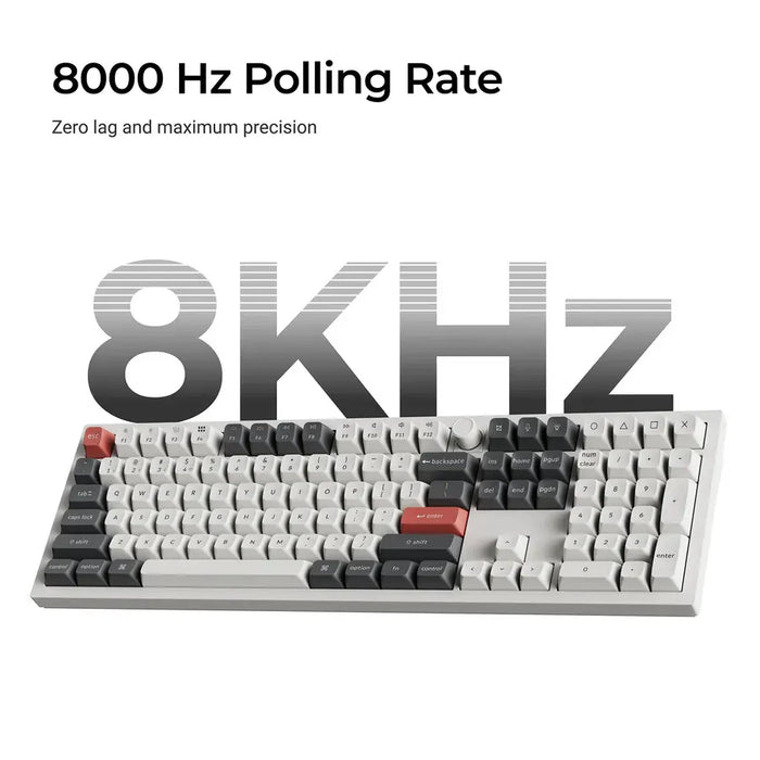 Wireless mechanical keyboard Keychron Q6 Ultra 8K Black - Silk POM Switch Brown