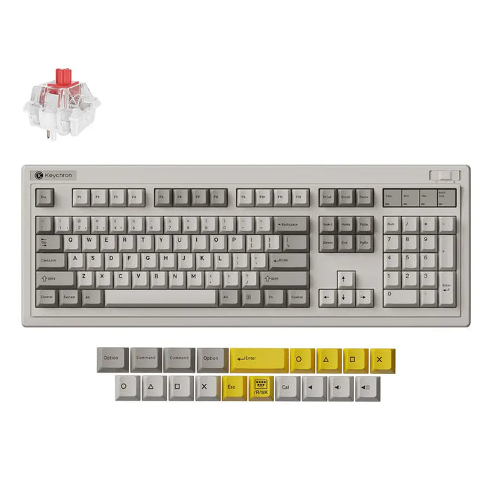 Wireless mechanical keyboard Keychron R6 QMK Retro - Super Red Switch