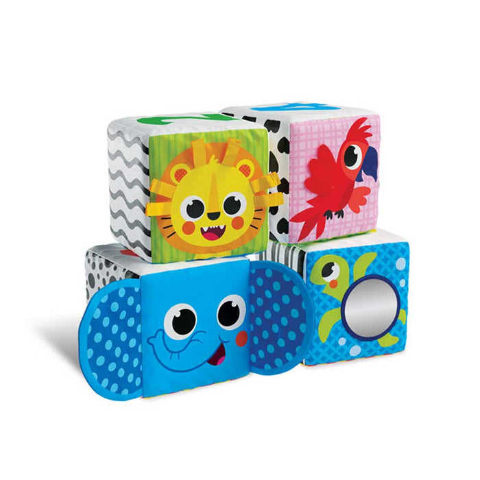 Kids Hits soft cubes - Zoo, 4 pieces