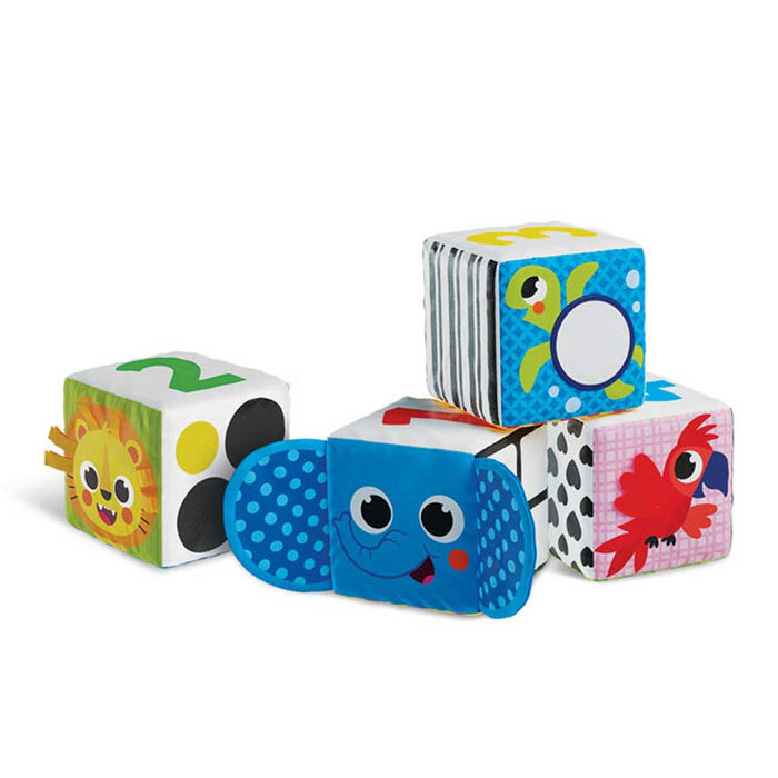 Kids Hits soft cubes - Zoo, 4 pieces