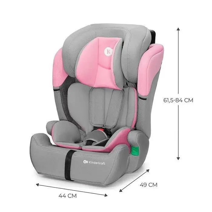 Kinderkraft COMFORT UP I-SIZE baby car seat (9 - 36 kg; 15 months - 12 years) Pink - Child car seatsDIM-FOS<<<Child car