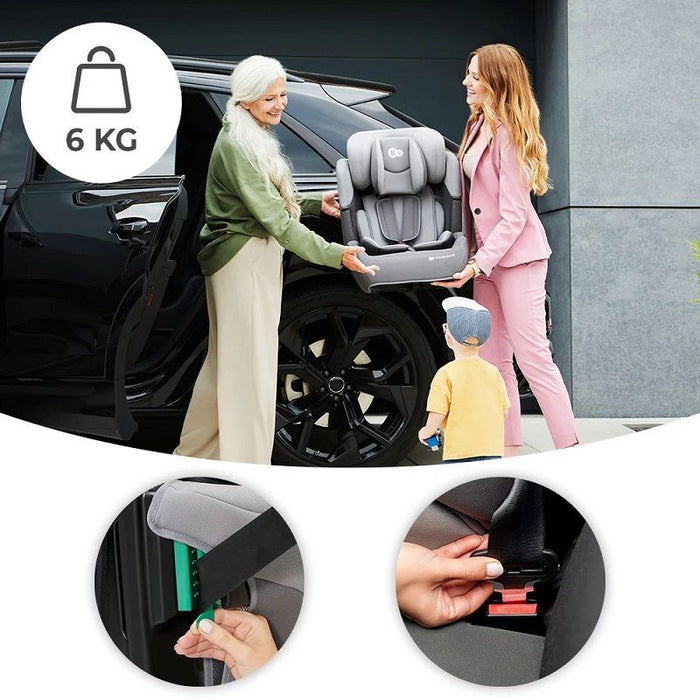 KinderKraft car seat - Comfort Up, I-Size, 75-150 cm, gray