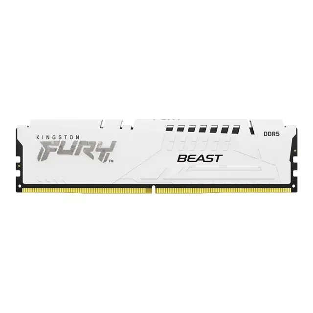 KINGSTON 16GB 6400MT/s DDR5 CL32 DIMM FURY Beast White EXPO - Памети за настолни