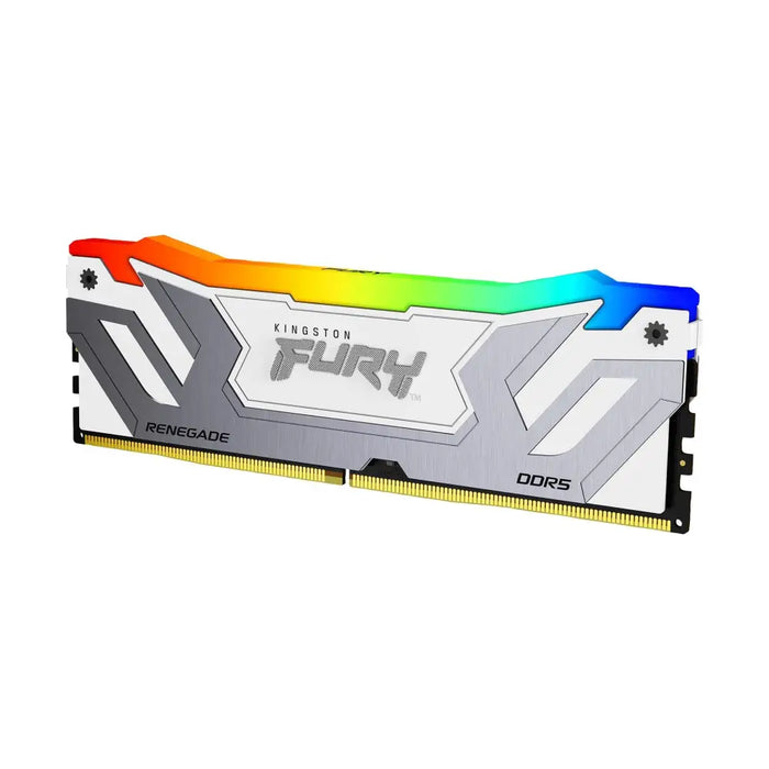 KINGSTON 24GB 8400MT/s DDR5 CL40 CUDIMM FURY Renegade RGB White XMP - Памети за настолни