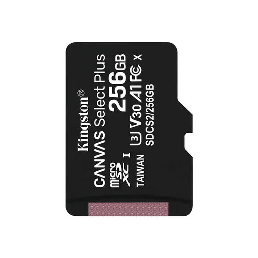 KINGSTON 256GB microSDXC Canvas Select Plus 100R A1 C10 Single Pack w/o ADP - Памети