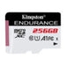 KINGSTON 256GB microSDXC Endurance 95R/45W C10 A1 UHS-I Card Only - Памети SD<<<Памети<<<Компоненти<<<ALSO&&&Memory