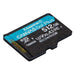 KINGSTON 512GB microSDXC Canvas Go Plus Gen4 200R A2 U3 Single Pack w/o ADP - Памети