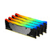 KINGSTON 64GB 3600MT/s DDR4 CL16 DIMM Kit of 4 1Gx8 FURY Renegade RGB - Памети за настолни
