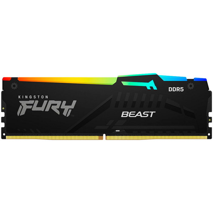 KINGSTON 64GB 5600MT/s DDR5 CL36 DIMM Kit of 2 FURY Beast RGB EXPO - Памети за настолни