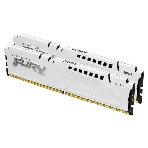 KINGSTON FURY Beast 32GB DIMM DDR5 5200MT/s DDR5 CL36 Kit of 2 White EXPO - Памети за настолни