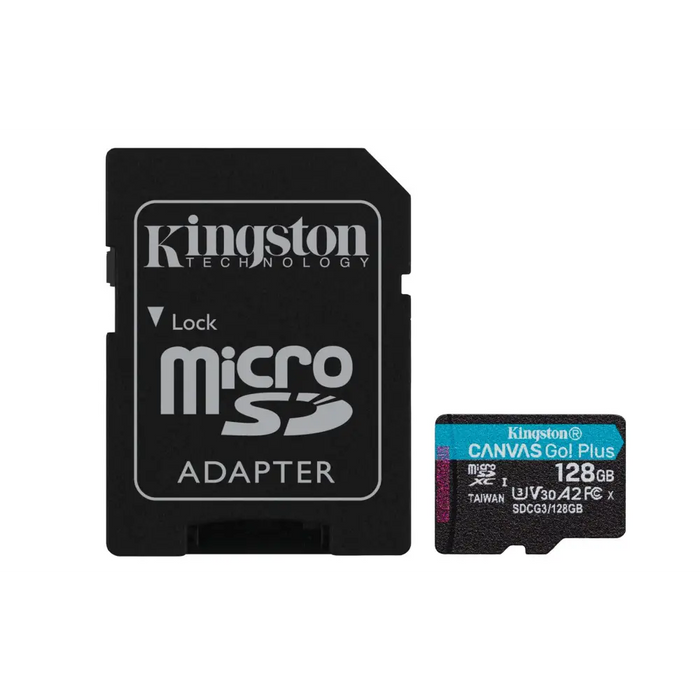 Kingston Technology 128GB microSDXC Canvas Go Plus 170R A2 U3 V30 Card + ADP - Памети