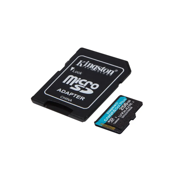 Kingston Technology 256GB microSDXC Canvas Go Plus 170R A2 U3 V30 Card + ADP - Памети