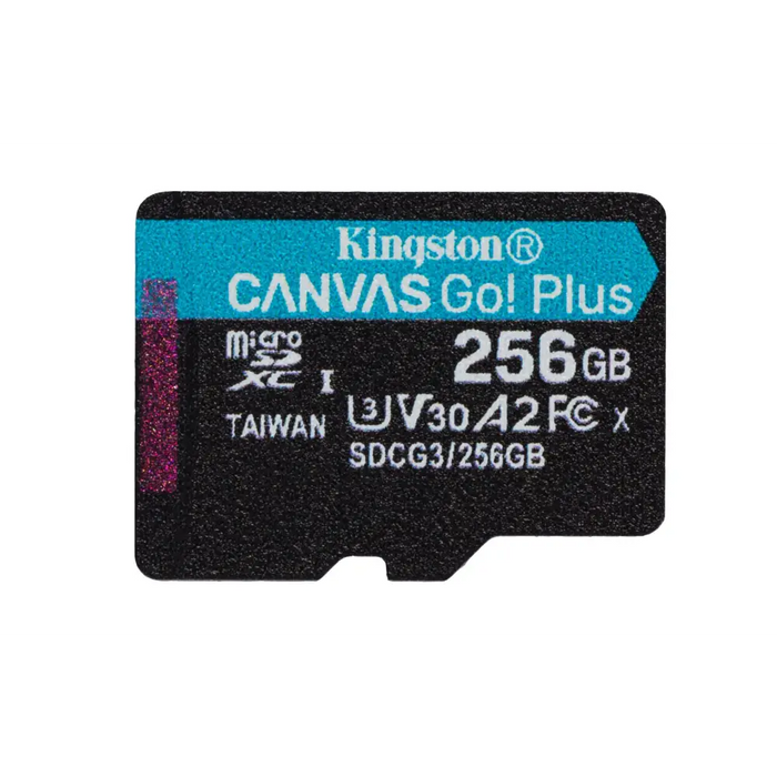 Kingston Technology 256GB microSDXC Canvas Go Plus 170R A2 U3 V30 Card + ADP - Памети