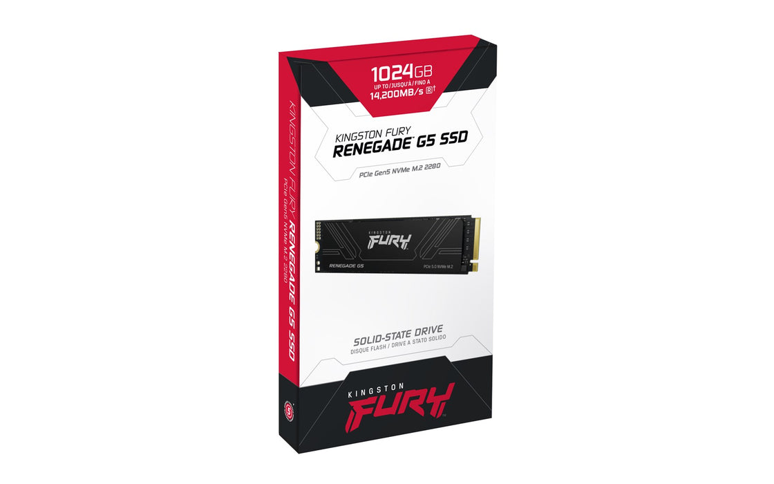 SSD Kingston Fury Renegade G5 NVMe M.2 PCIe 5.0 - 1024GB
