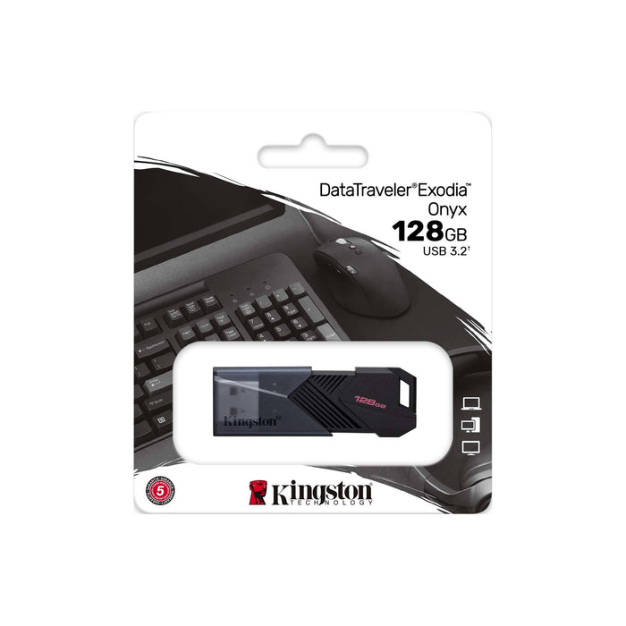 USB memory stick KINGSTON DataTraveler Exodia Onyx, 128GB, USB 3.2 Gen 1, Black