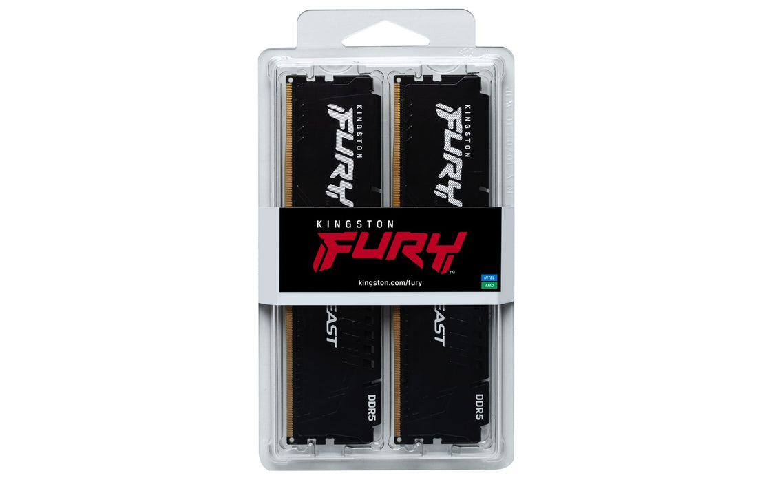 Memory Kingston FURY Beast Black 64GB(2x32GB) DDR5 6000MHz