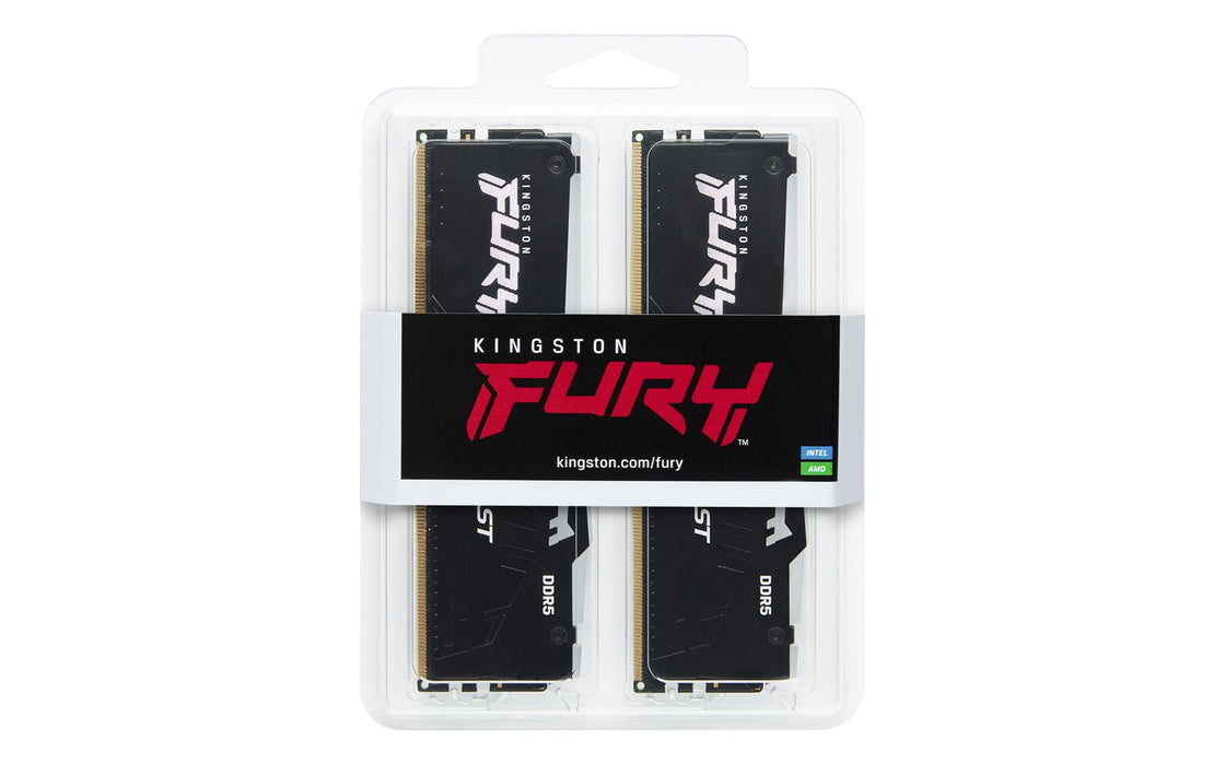 Memory Kingston FURY Beast Black RGB 64GB(2x32GB) DDR5 6000MHz