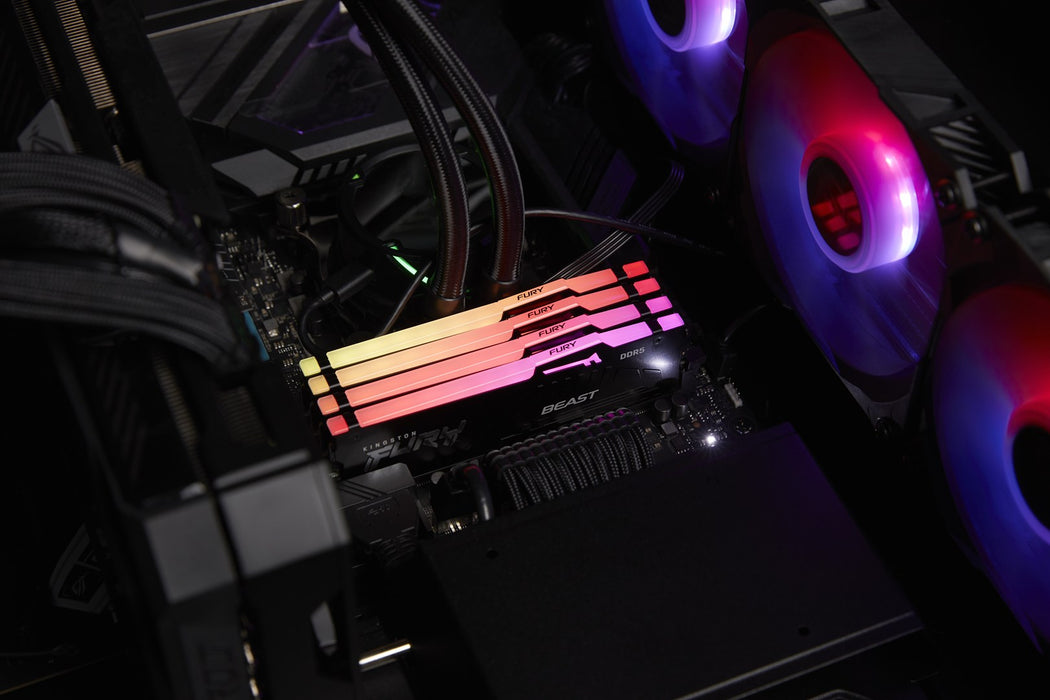 Memory Kingston FURY Beast Black RGB 64GB(2x32GB) DDR5 6000MHz