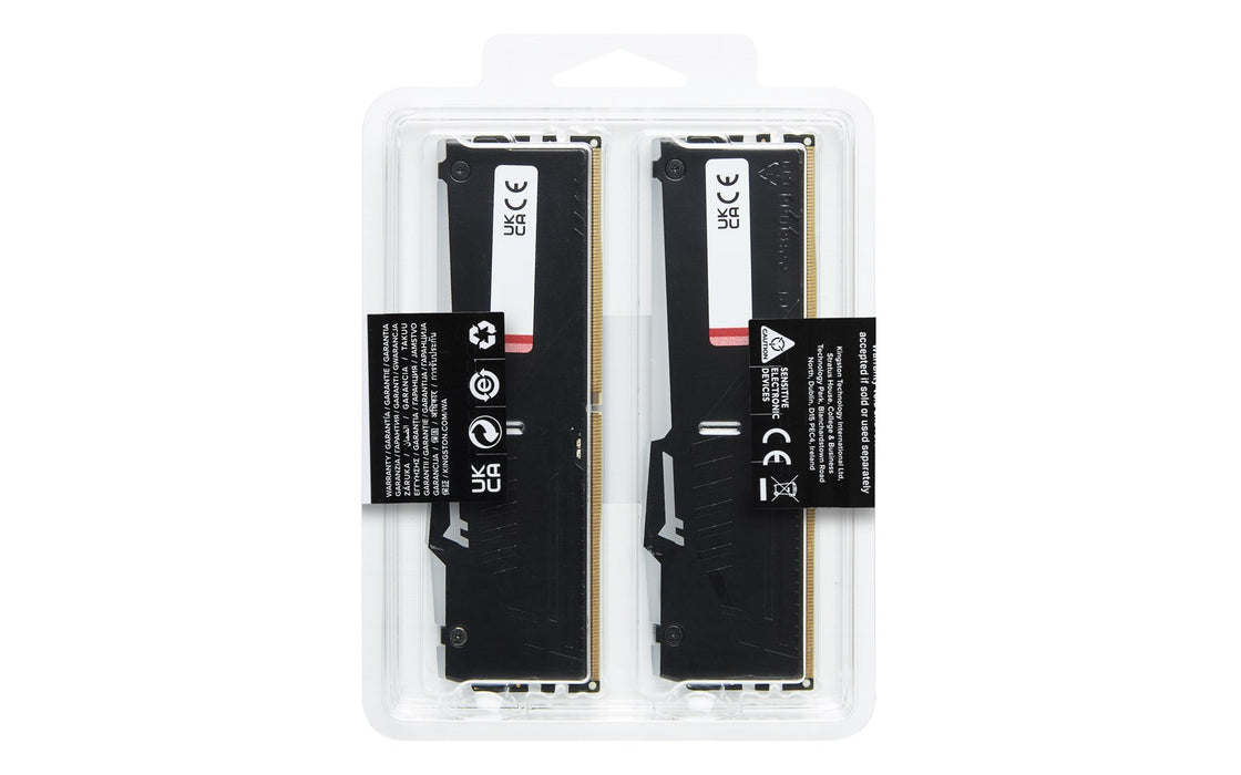 Kingston Technology FURY Beast 128GB 5600MT/s DDR5 CL40 DIMM (Kit of 4) RGB XMP