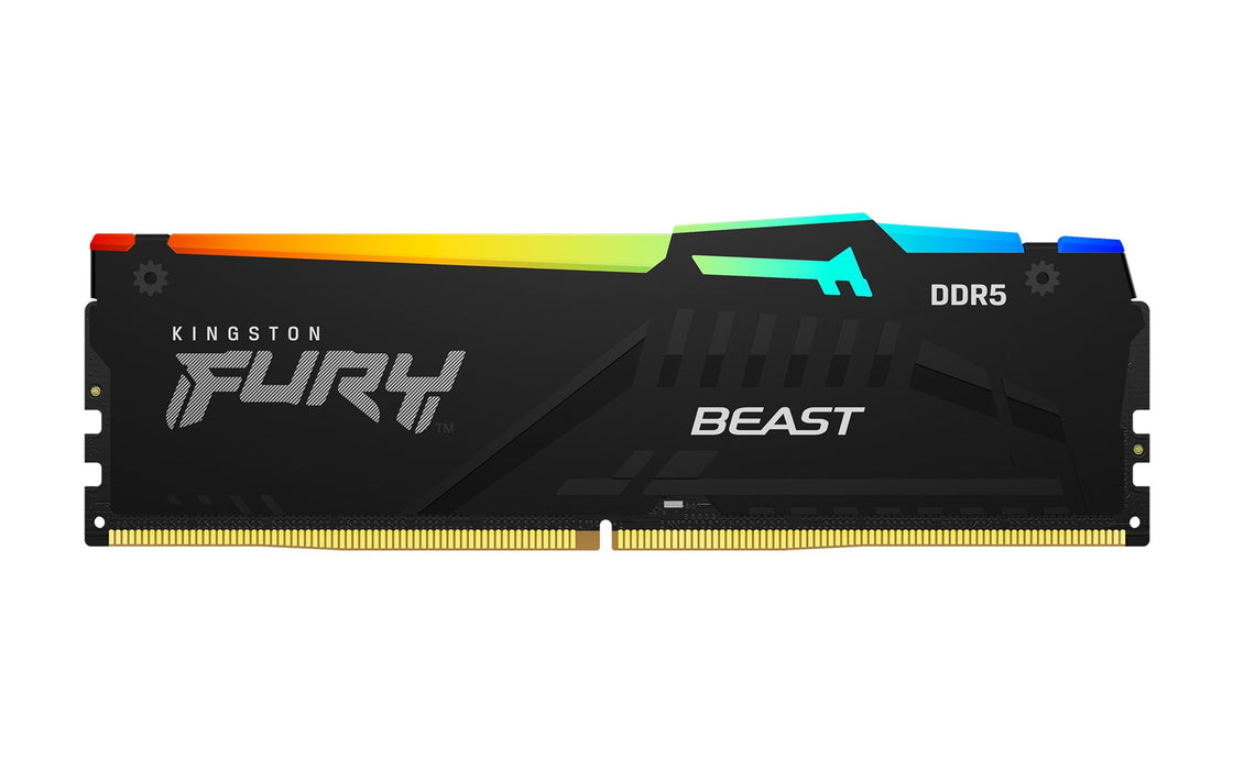 Kingston Technology FURY Beast 128GB 5600MT/s DDR5 CL40 DIMM (Kit of 4) RGB XMP