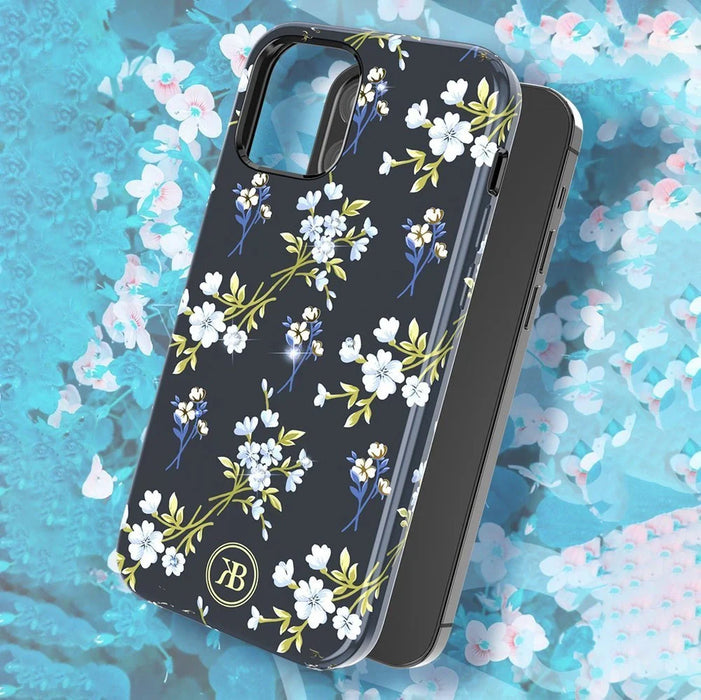 Kingxbar Blossom case decorated with original Swarovski crystals iPhone 12 Pro Max multicolour (Gardenia) - Cell phone