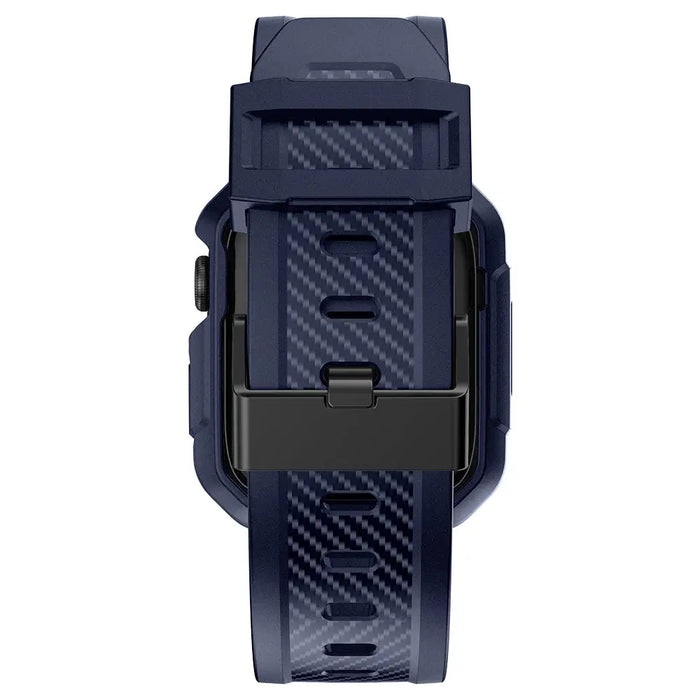 Kingxbar CYF106 2in1 armored case for Apple Watch SE 9 8 7 6 5 4 3 2 1 (41 40 38 mm) with strap blue - Cell phone cases