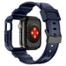 Kingxbar CYF106 2in1 armored case for Apple Watch SE 9 8 7 6 5 4 3 2 1 (41 40 38 mm) with strap blue - Cell phone cases