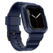 Kingxbar CYF106 2in1 armored case for Apple Watch SE 9 8 7 6 5 4 3 2 1 (41 40 38 mm) with strap blue - Cell phone cases