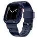 Kingxbar CYF106 2in1 armored case for Apple Watch SE 9 8 7 6 5 4 3 2 1 (41 40 38 mm) with strap blue - Cell phone cases