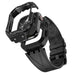 Kingxbar CYF140 2in1 Rugged Case for Apple Watch SE 6 5 4 (44 mm) Stainless Steel with Strap Silver - Cell phone cases
