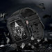 Kingxbar CYF140 2in1 Rugged Case for Apple Watch SE 6 5 4 (44 mm) Stainless Steel with Strap Silver - Cell phone cases