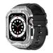 Kingxbar CYF140 2in1 Rugged Case for Apple Watch SE 6 5 4 (44 mm) Stainless Steel with Strap Silver - Cell phone cases