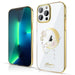 Kingxbar Moon Series luxury case with Swarovski crystals for iPhone 13 Pro gold (Butterfly) - Cell phone cases