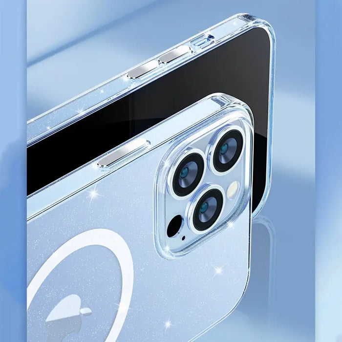 Kingxbar PQY Elegant Series Magnetic Case for iPhone 13 Pro Housing Cover White (MagSafe Compatible) - Cell phone cases