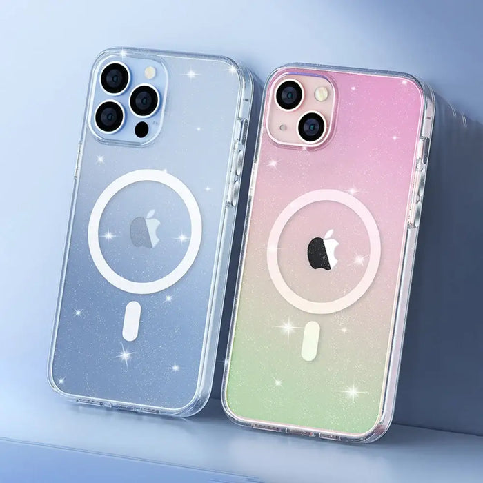 Kingxbar PQY Elegant Series Magnetic Case for iPhone 13 Pro Housing Cover White (MagSafe Compatible) - Cell phone cases