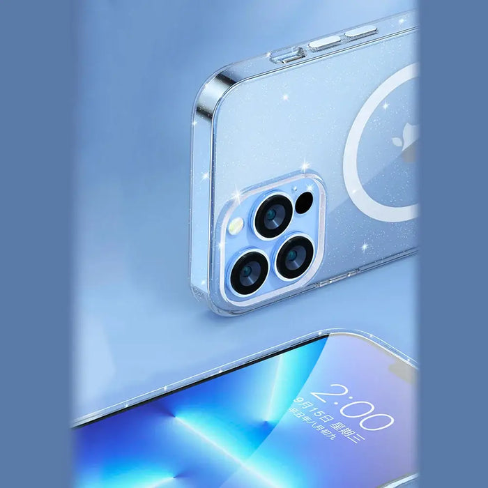 Kingxbar PQY Elegant Series Magnetic Case for iPhone 13 Pro Housing Cover White (MagSafe Compatible) - Cell phone cases