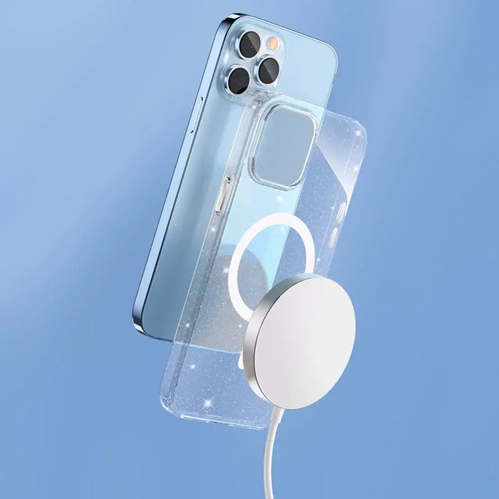 Kingxbar PQY Elegant Series Magnetic Case for iPhone 13 Pro Housing Cover White (MagSafe Compatible) - Cell phone cases