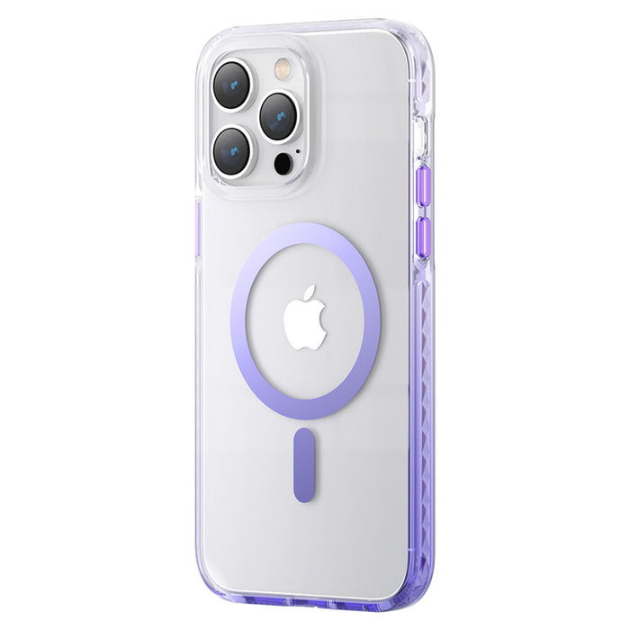 Kingxbar PQY Ice Crystal Series magnetic case for iPhone 14 Plus MagSafe purple - Cell phone cases